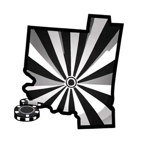 Poker Chips With Arizona State Outline
