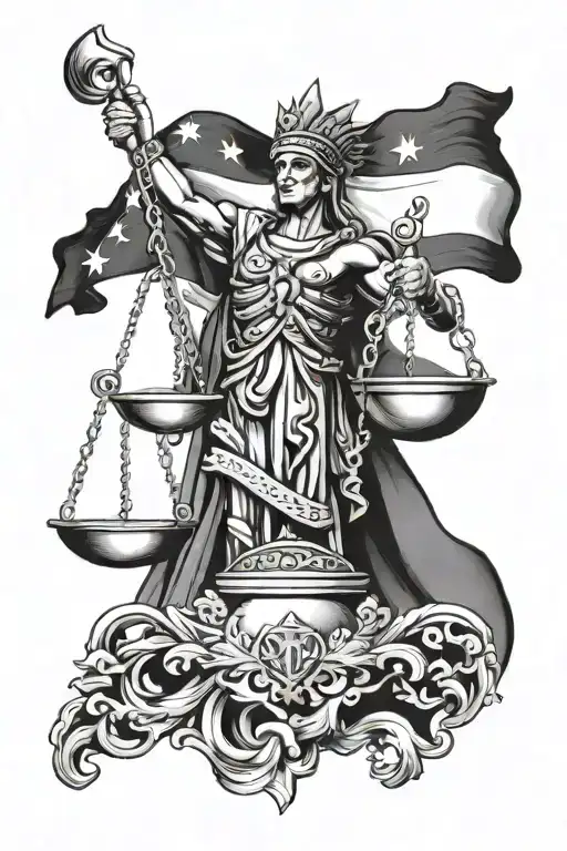 Zodiac Sign Libra With Philippine Flag & Saudi Flag