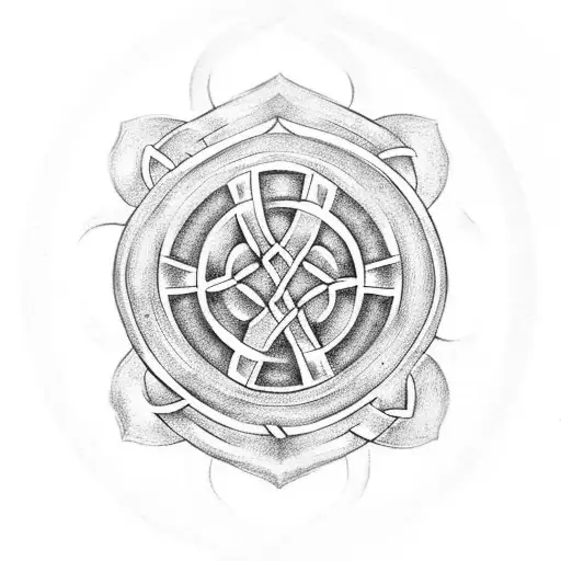 Celtic Knot With Fingerprints