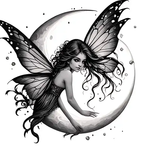 Fairy In Moon