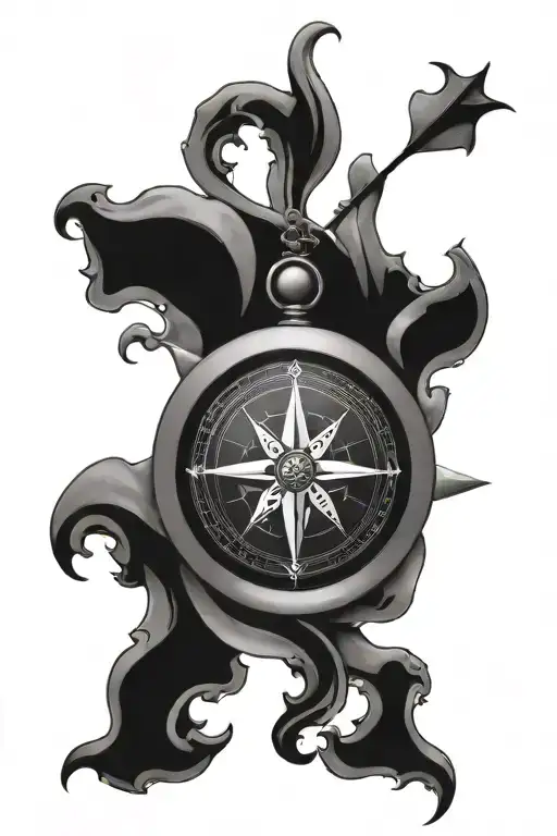 Compass Mountian Flur De Lis