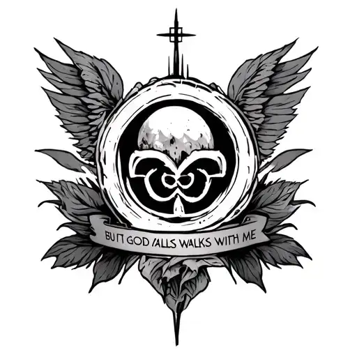 Symbol Of Ptsd Inside Myself But God Walks With Me