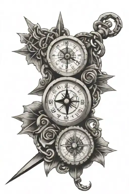 Clock Compass Chain