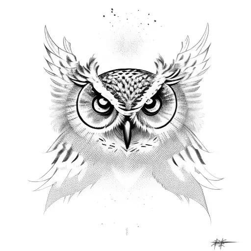 Owl With Wings