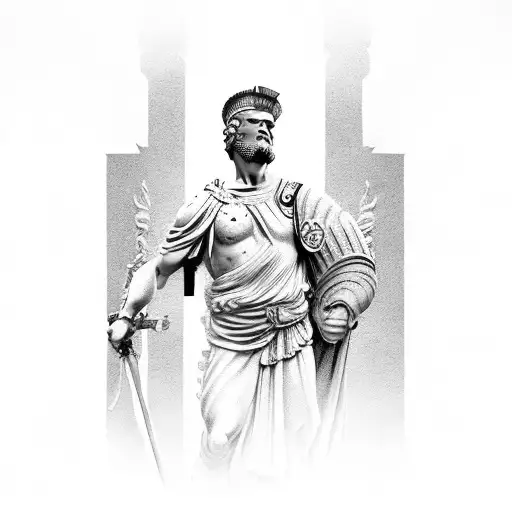 Roman Empire Statue Sleeve