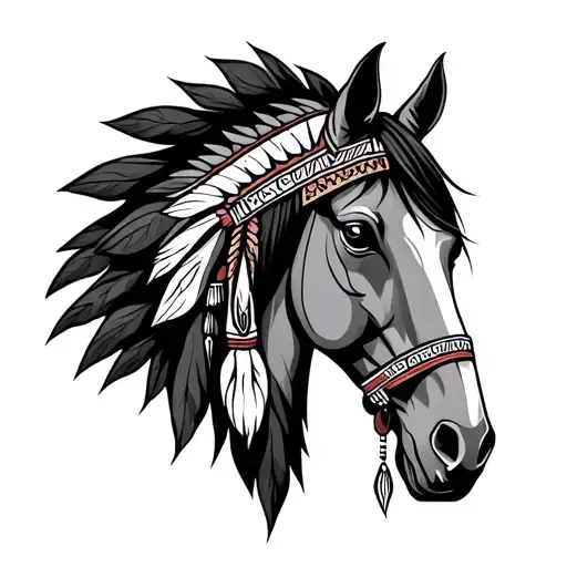 Indian Horse Head