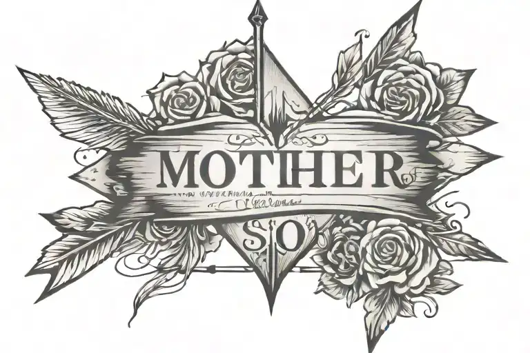 Arrow And Quote Mother And Son