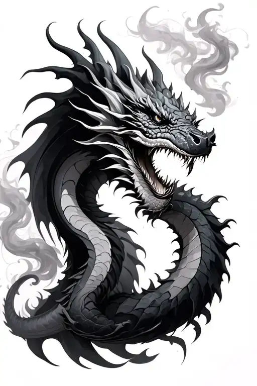 Dragon Made Of Smoke