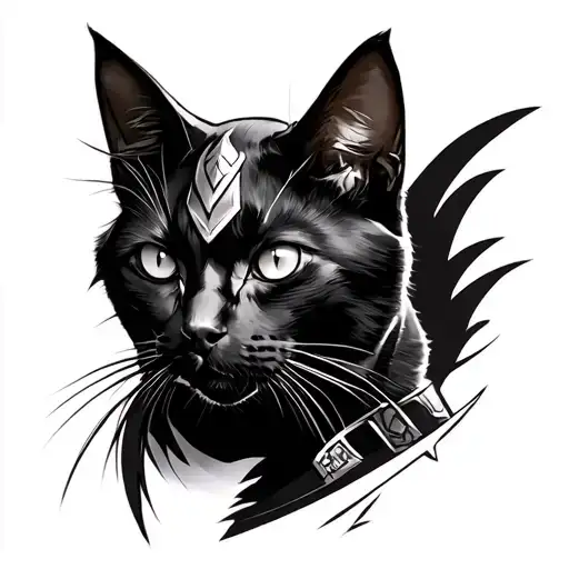 Black Cat With Marvel Loki Marvel God