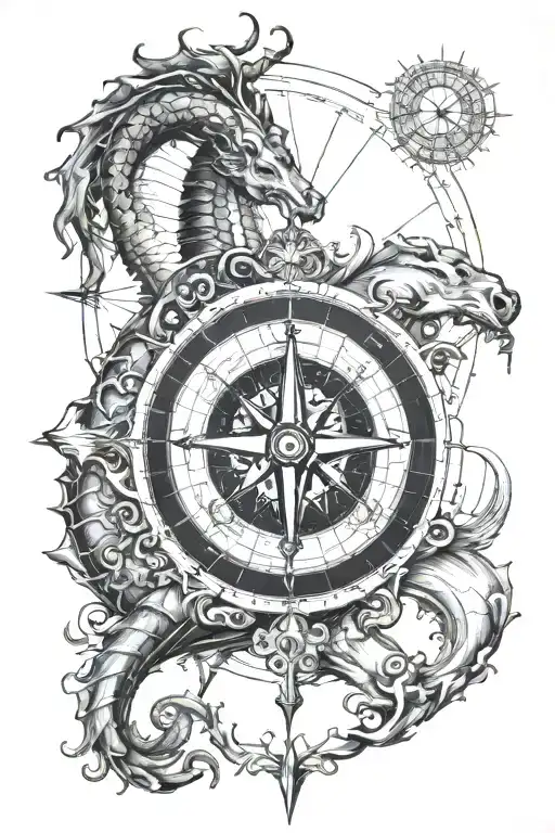 Hippocampus Compass Sea Charts