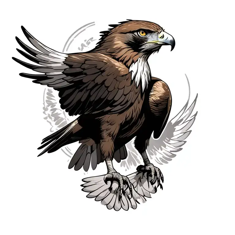 Red Tailed Hawk Flying