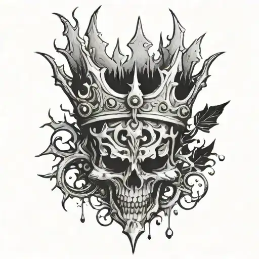 Thorn Crown And Blood Dripping