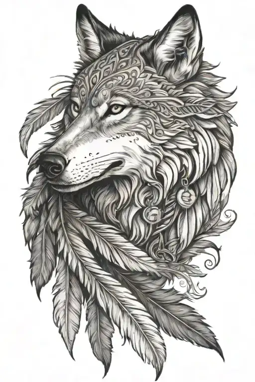 Wolf And Feather