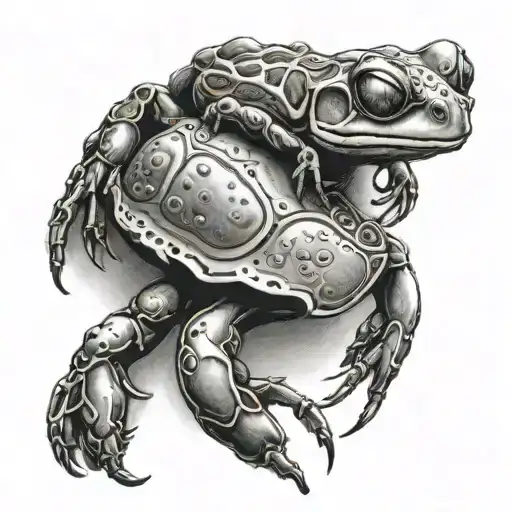 Fine Line Scorpion And The Frog