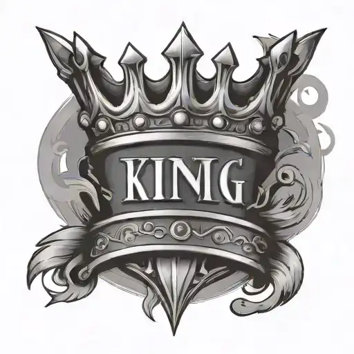 King Crown With Roman Numeral 3