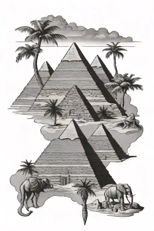African Egyptian Pyramids
