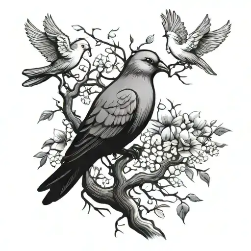 Poison Tree With Doves