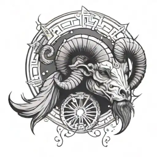 Aries Zodiac Sign Mixed With Star Wars Republic Symbol