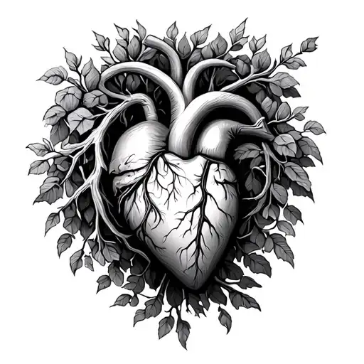 Beating Heart Honor Strength Family Tree