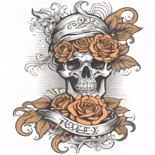 Skull And Roses