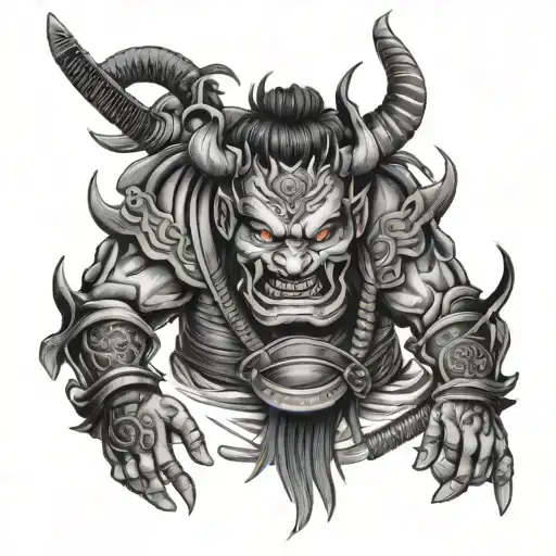 Japanese Oni Samurai