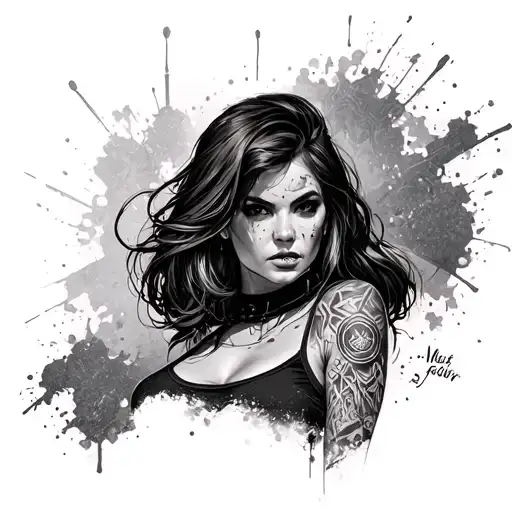 Fallout Nuka Girl Radioactive Gorey Wrap Around Sleeve