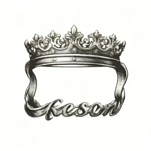 Everything Happens For A Reason In Crown Simple For Men