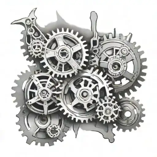 Water In The Glass Pours Three Gears