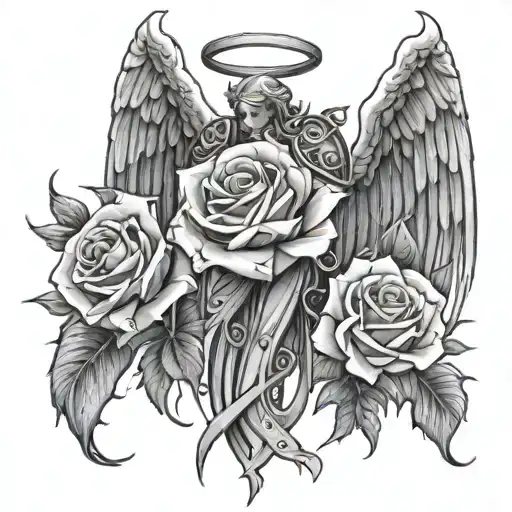 Roses Thorns Intertwined Angel Wings King Baldwin Iv