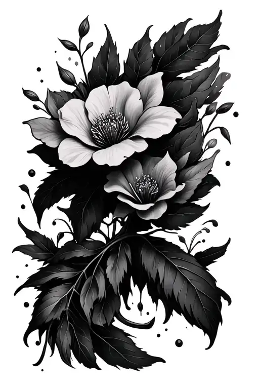 Nature Inspired Tattoo Featuring