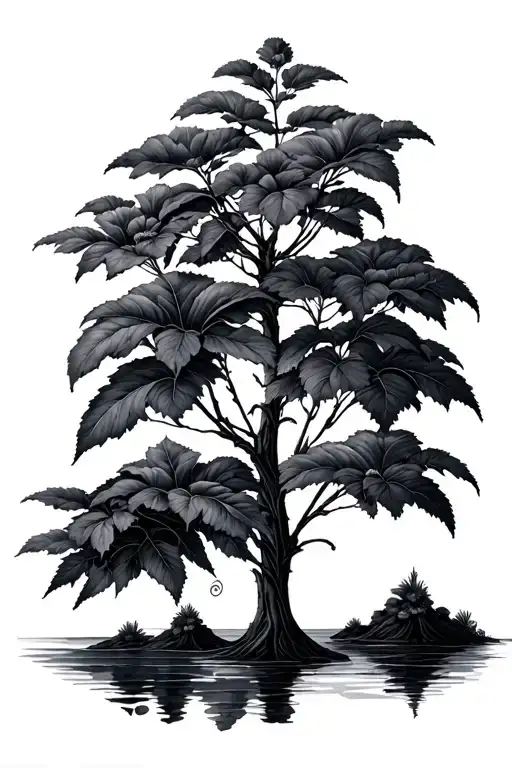 Nature Inspired Tattoo Featuring