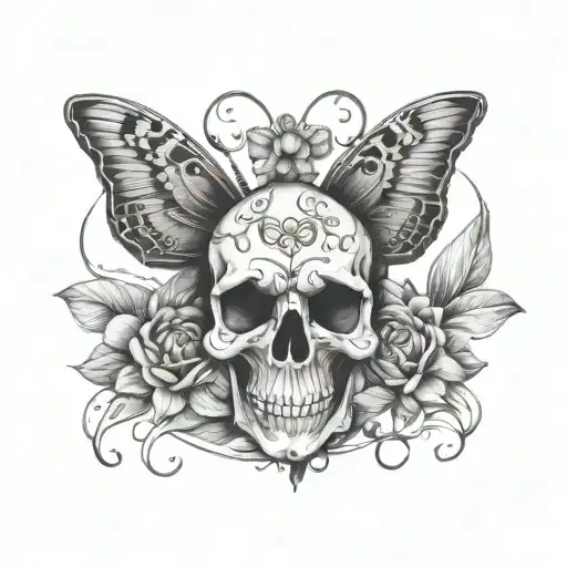 Skull Butterfly
