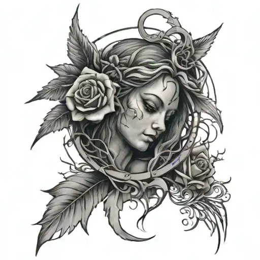 Arch Angel Michael Roses Thorns Wrapped