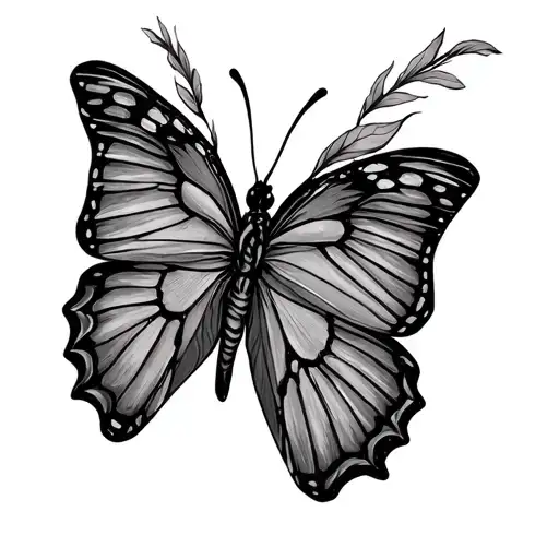 Fine Line Butterfly