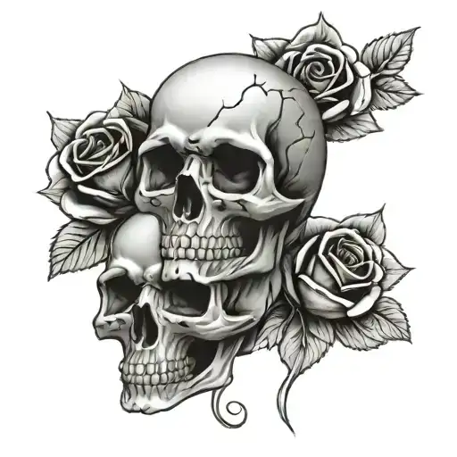 Skull And Roses