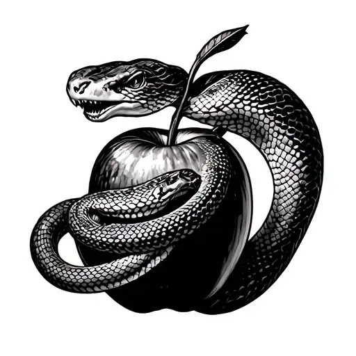 Snake And Apple