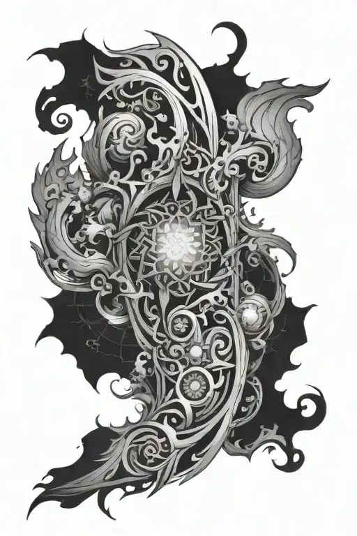 Galaxy Fracktal Forearm Sleeve