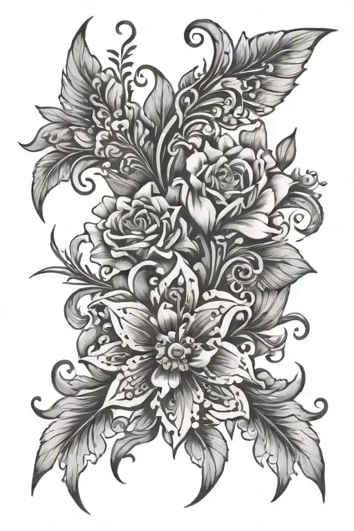 Hip Tattoo Design