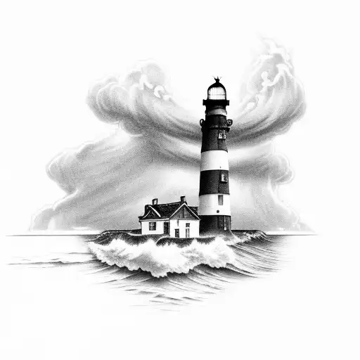 Lighthouse Thunder Storm