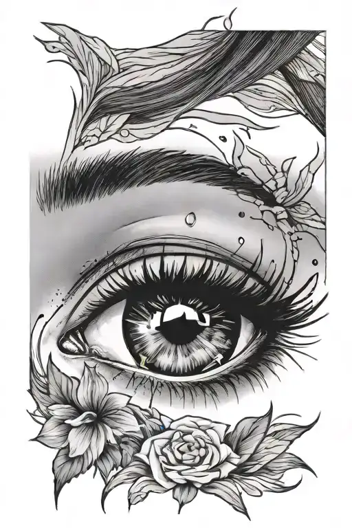 Crying Eye Pretty Girl