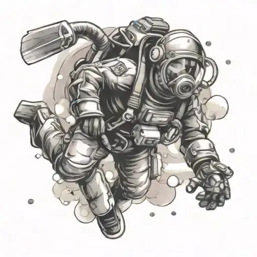 Scuba Diver In Space