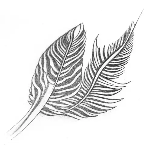 A Delicate Feather Turning Into A Flock Of Birds