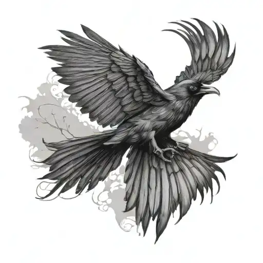 Crow Flying
