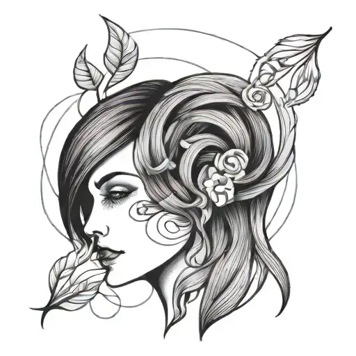 Gemini Minimal Line Art