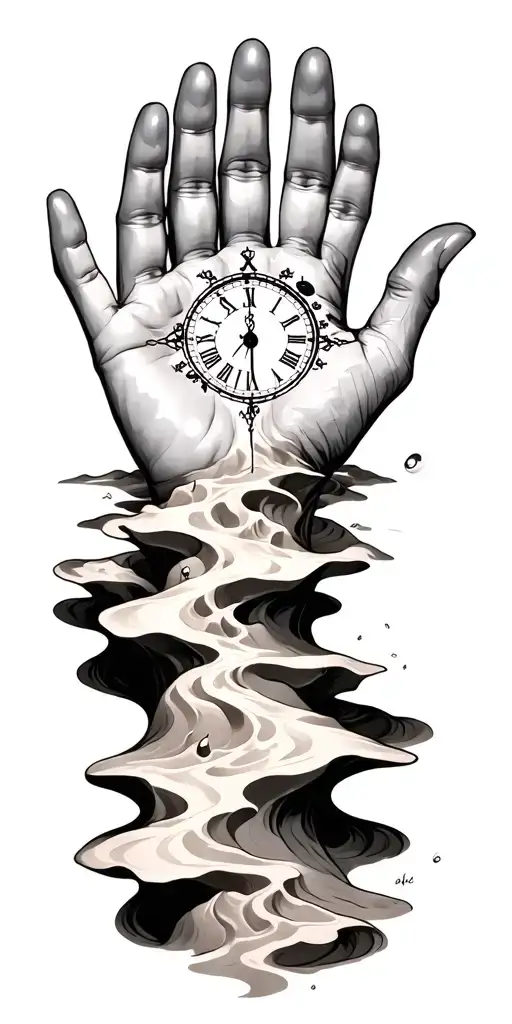 Sands Of Time Slipping Through Fingers