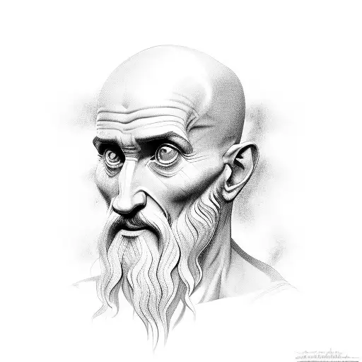 Stylized Portrait Of Hippocrates