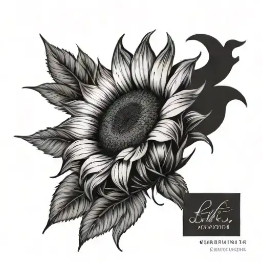 The Name Liberty And A Sunflower