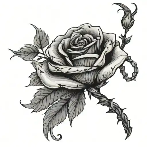 Scorpio Rose Intertwined