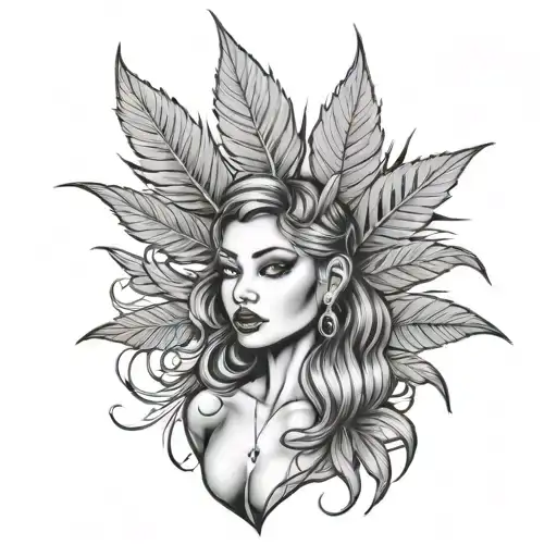 Ganja Leaf Gangster Girl