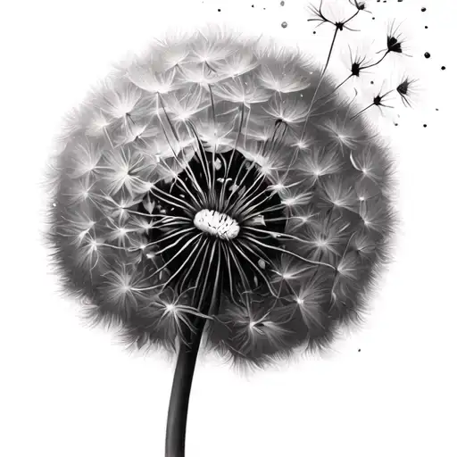 Dandelion Blowing